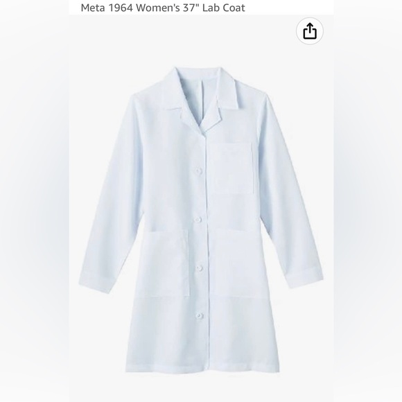 NWT Metalabs Women’s 37” lab coat | Size M - Picture 2 of 13